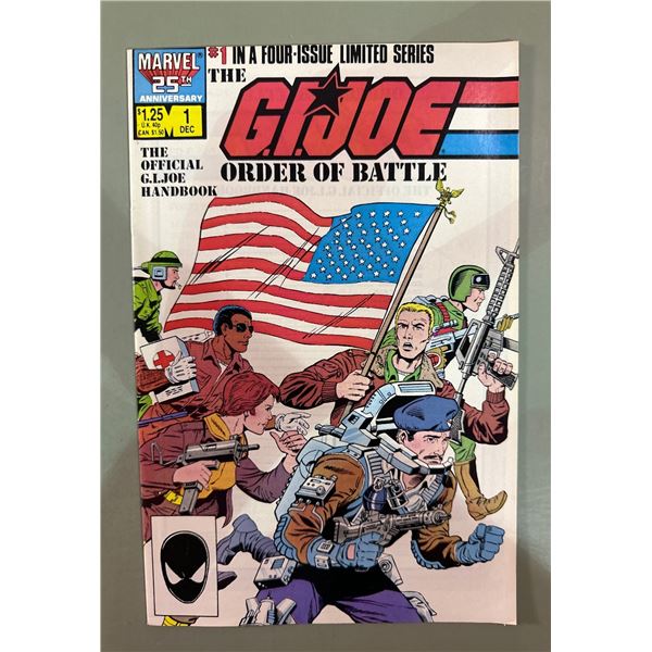 G.I. Joe: Order of Battle #1 (Dec 1986, Marvel) Limited Series Handbook