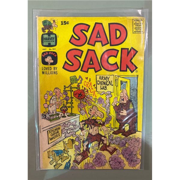 Sad Sack #221 (Harvey Comics, 7/71) Bronze Age Comic Book George Baker