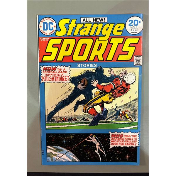 Strange Sports Stories #3 (DC Comics, 1974) Bronze Age Football Cover