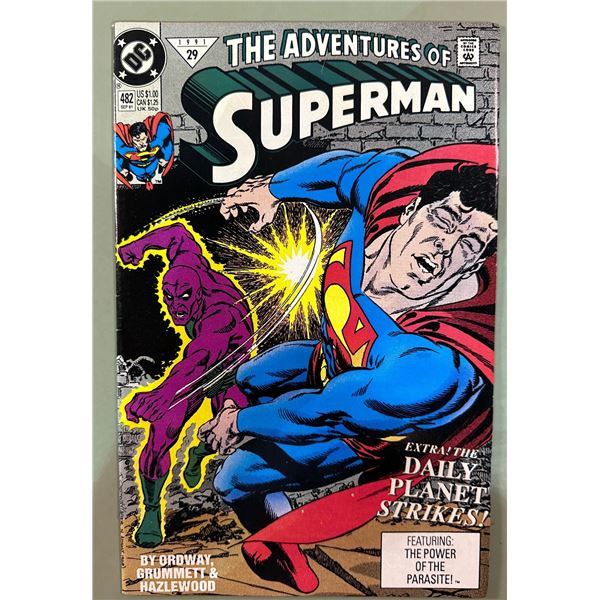 The Adventures of Superman #482 (DC Comics, 1991) Featuring The Parasite