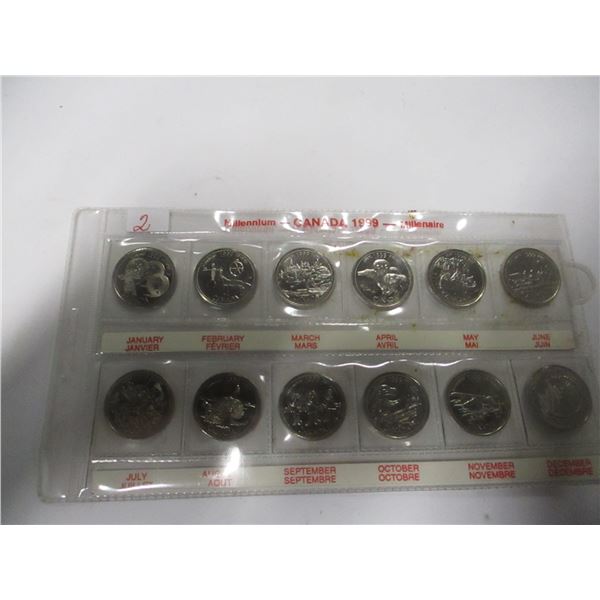 1989 CANADA MILLENIUM QUARTER SET
