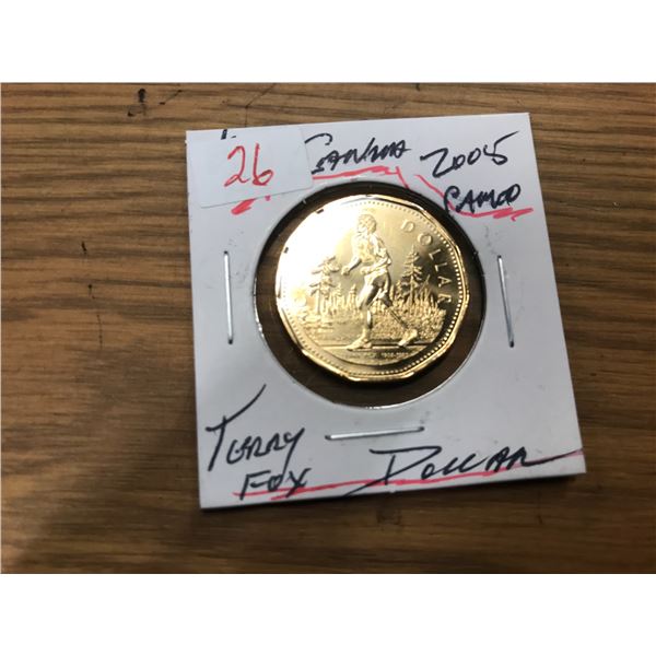2005 PROOF CAMEO CANADA TERRY FOX DOLLAR