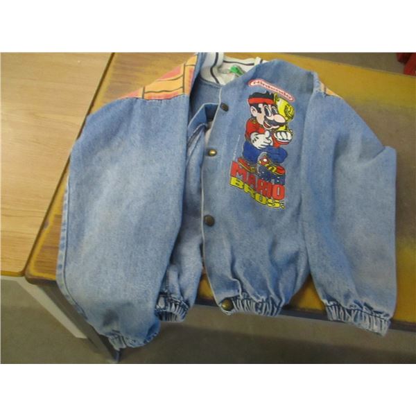ESTATE:  KID'S DENIM JACKET (SIZE 12) "NINTENDO"