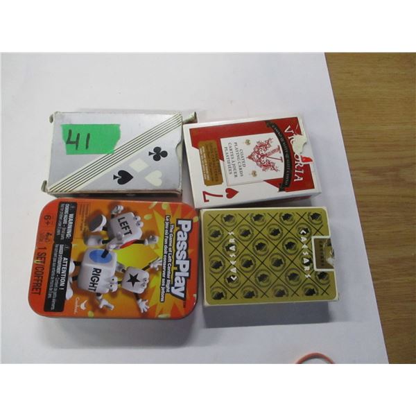 ESTATE:  PASS PLAY GAME & 3 DECKS USED PLAYING CARDS