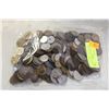 Image 1 : 2.5 POUNDS OF VARIOUS ESTATE WORLD COINS IN BAG