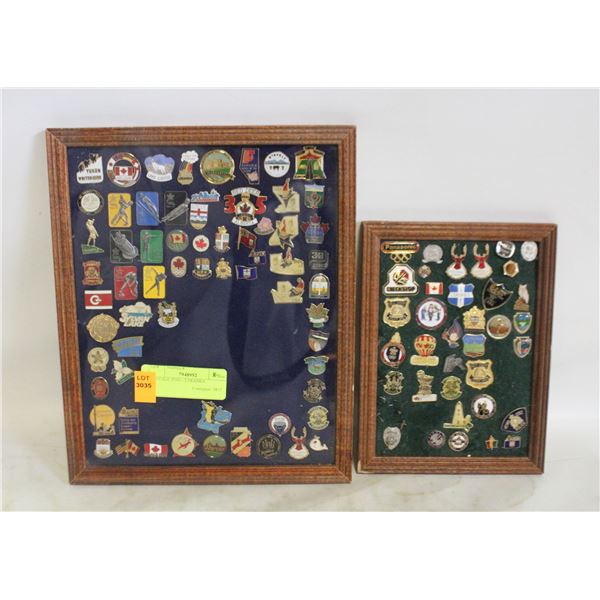 VINTAGE PINS - 2 FRAMES