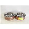 Image 1 : (4) BOWLS COPPER + STAINLESS STEEL
