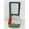 Image 1 : VINTAGE METAL FIRST AID KIT W/FIRST AID CONTENTS