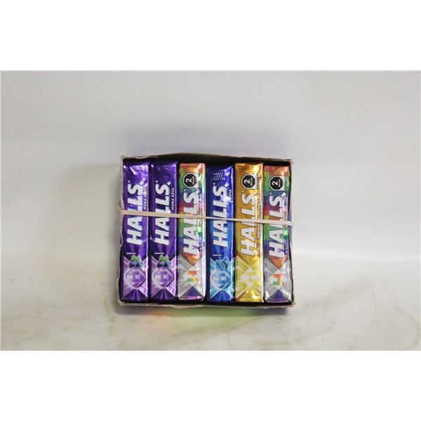 12PKS ASSORTED HALLS COUGH DROPS