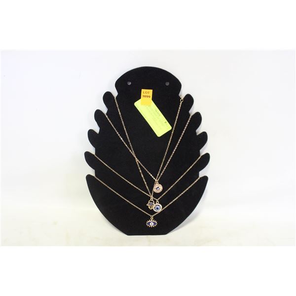 NEW JEWELRY DISPLAY  STAND WITH 4 NECKLACES SET