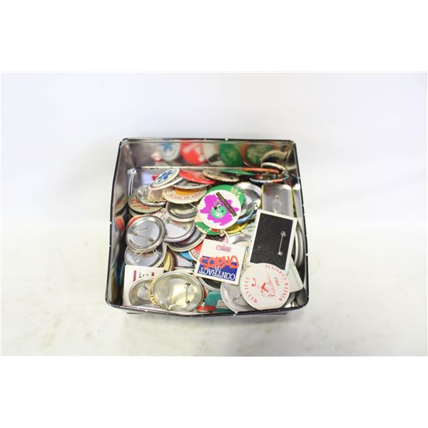 TIN OF VINTAGE BUTTONS