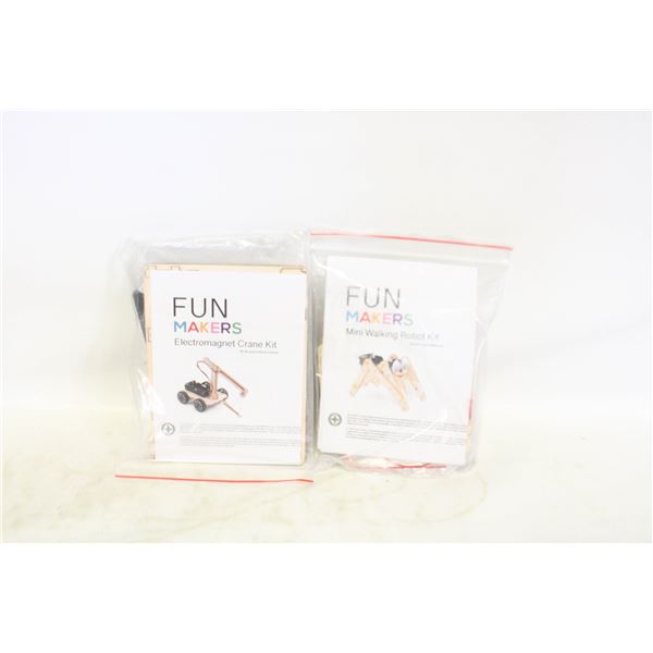 (2) NEW FUN MAKERS BUILDER KITS ELECTRO-
