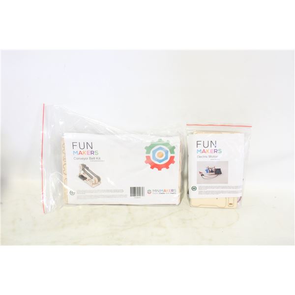 2 NEW FUN MAKERS BUILDER KITS ELECTRIC