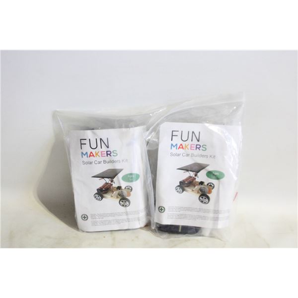 2 NEW FUN MAKERS SOLAR CAR BUILDERS KITS