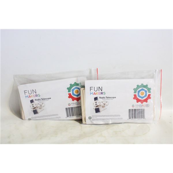 2 NEW FUN MAKERS RADIO TELESCOPE