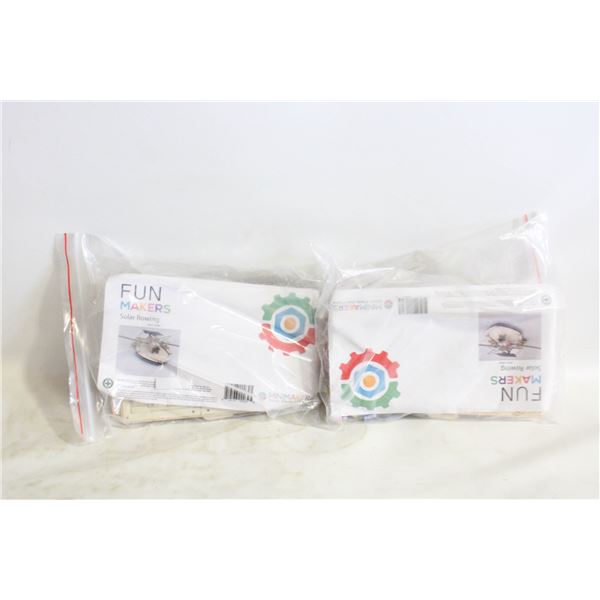 2 NEW FUN MAKERS SOLAR ROWING BUILDER KITS