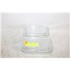 Image 1 : 2 CLEAR GLASS FRIDGE DISHES