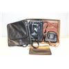 Image 1 : 5 BLACK & RUST PURSES - BLACK LEATHER