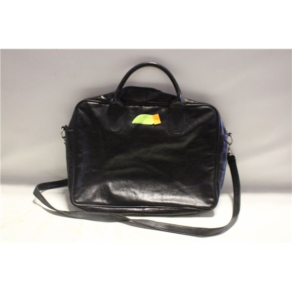 DANIER GENUINE-LEATHER BLACK BRIEFCASE