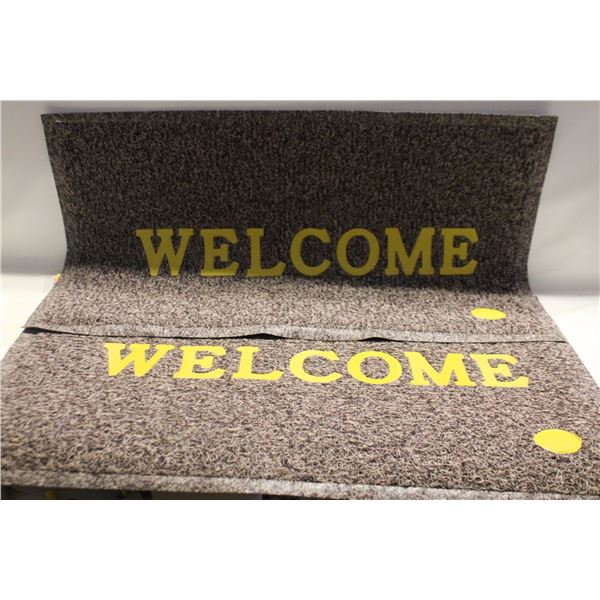 2 MATCHING WELCOME MATS (NEW)