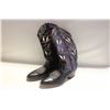 Image 1 : WOMENS 9-10 BLACK WESTERN COWBOY BOOTS