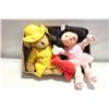 Image 1 : CABBAGE PATCH DOLL & TEDDY BEAR WITH