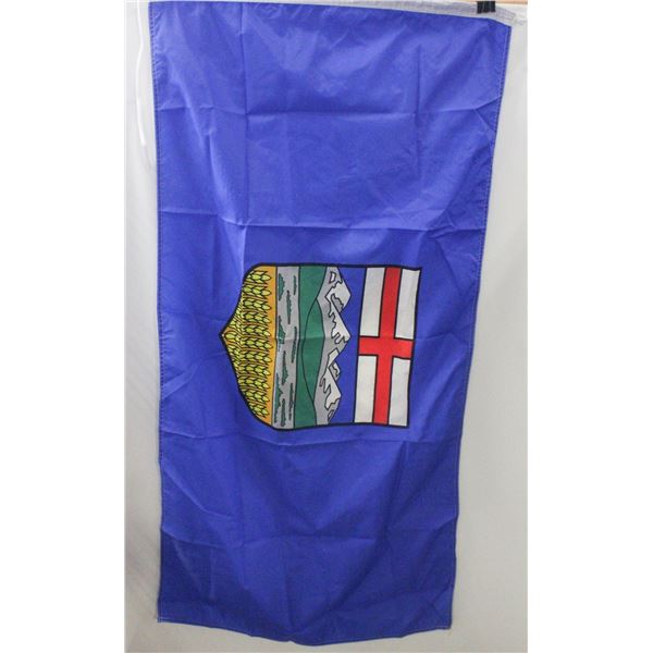 ALBERTA FLAG, 50"X26", WITH ATTACHED ROPE