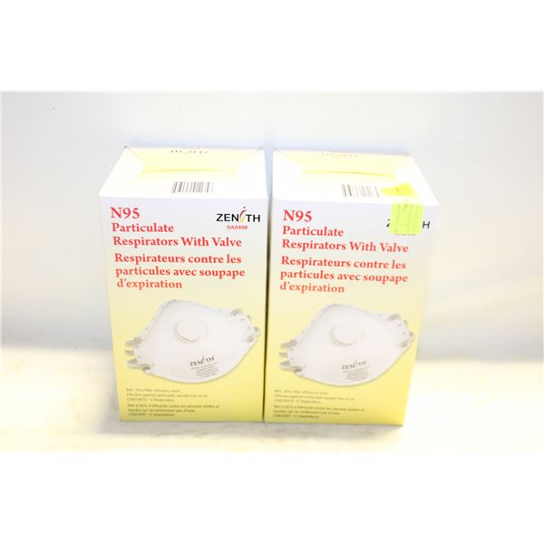 24 PACKS N95 PARTICULATE RESPIRATORS ADVANCE