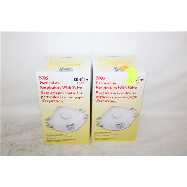 24 PACKS N95 PARTICULATE RESPIRATORS ADVANCE