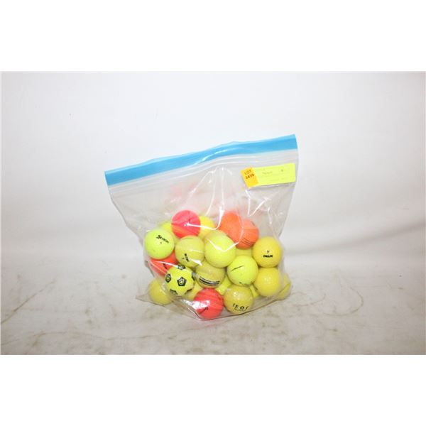 COLORED GOLF BALLS LOT