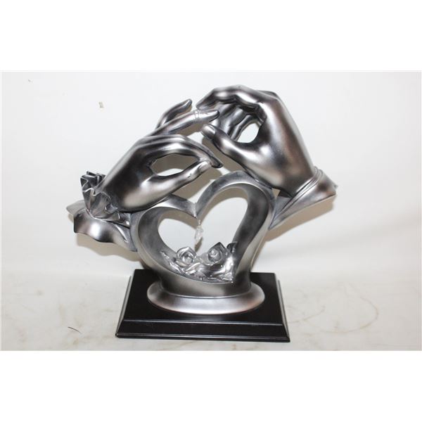MAN/WOMAN HAND STATUE 10" HIGH