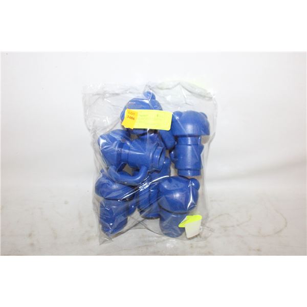 6 PCS TRAMPOLINE POLE CAPS FIT FOR 1.26INCH POLES