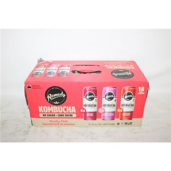 NEW KOMBUCHA 18X355MLS CANS VARIETY PACK BB?