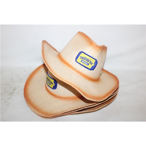 4 TWISTED TEA WESTERN COWBOY HATS