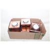 Image 1 : LOT OF DECORATIVE GLASS TEA LIGHT CANDLES