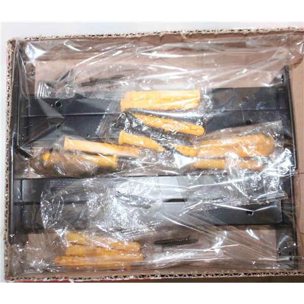 2 PACK HEAVY DUTY FLOATING SHELF BRACKETS 8INCH