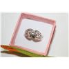 Image 1 : 1 CT CZ CENTER STONE COCKTAIL RING SZ, 9