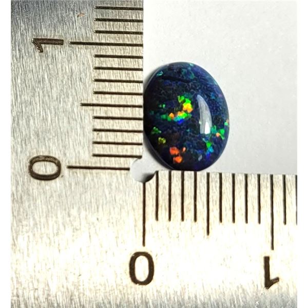 19) NATURAL 1.75 CT BLACK FIRE OPAL,