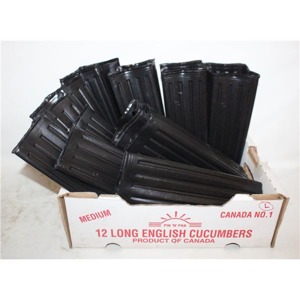 24 PCS PLASTIC DEEP PLANT NURSERY POTS TALL TREE