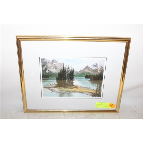 FRED BUCHWITZ PRINT MALIGNE LAKE WITH