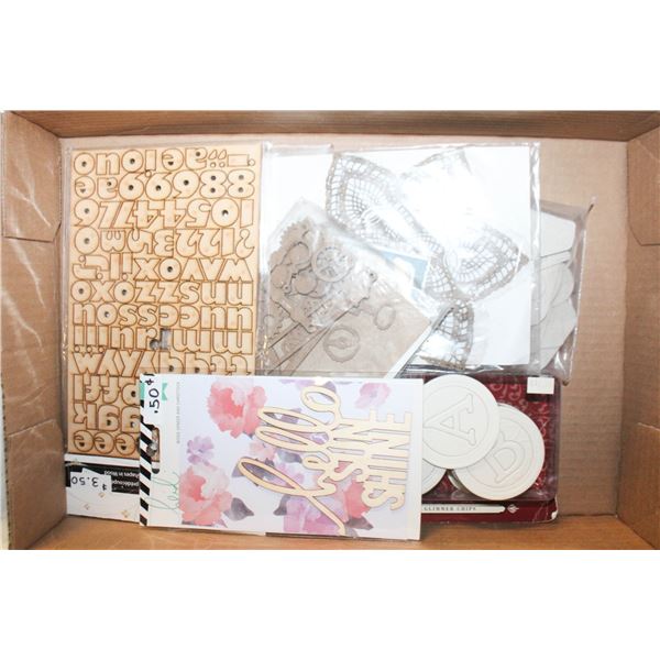 CHIPBOARD STEAMPUNK SET & DOILY, WOOD