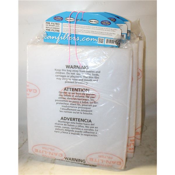 4 @ 4X15” CAN-LITE REPLACEMENT PRE-FILTER