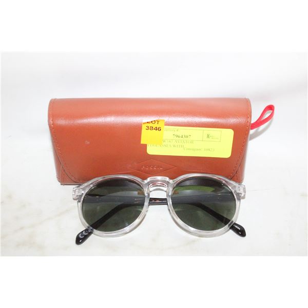 FOSSIL FW163 AVIATOR EYEGLASSES WITH