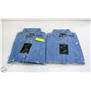 Image 1 : #4406-2 BLUE JEAN SHIRTS LONG SLEEVE SIZE SMALL