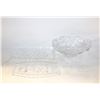 Image 1 : LOT OF VINTAGE LEAD CRYSTAL BOWL AND