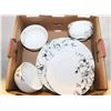 Image 1 : 11-PIECE DISHWARE SET WITH BLACK & WHITE