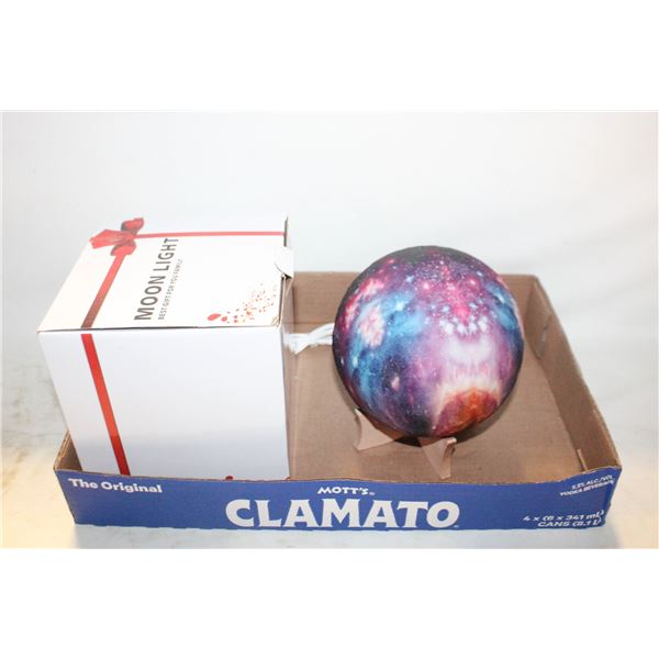 3D NEBULA MOON LIGHT, 6", REMOTE,