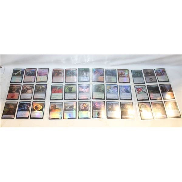 MTG CARDS 4 BINDER SHEETS ALL FOIL OR DOUBLE FOIL