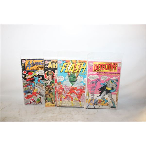 FOUR 12 CENT DC COMICS