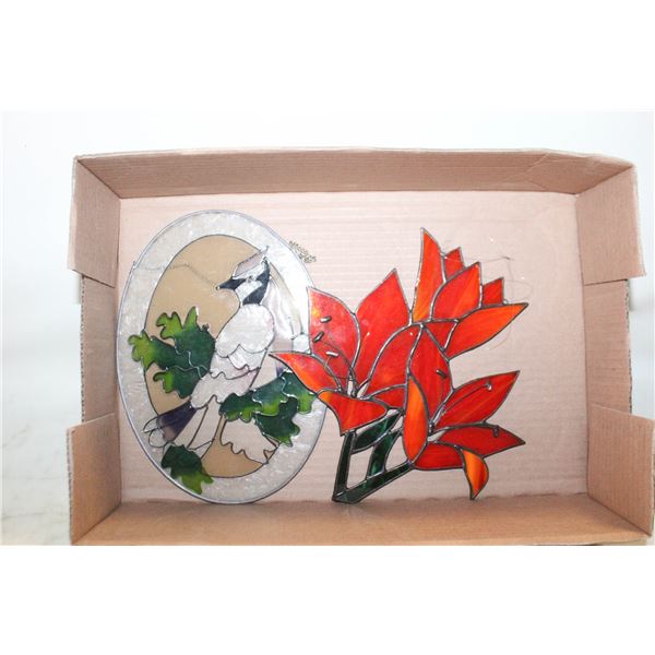 STAINED GLASS LIFE FLOWER SUNCATCHER - 9" +